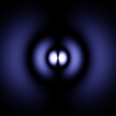 ψ[4, 1, 1]の電子雲(x-z断面)