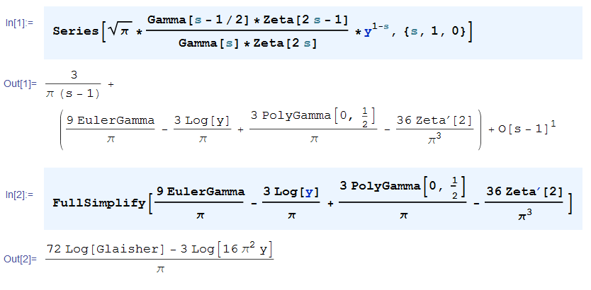 Mathematicaによる留数とf2(τ, s)の検証