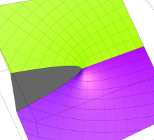 Riemann素数計数関数のグラフ（複素変数）