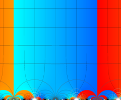 正8面体の楕円モジュラー関数のグラフ(複素変数)