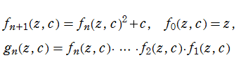Mandelbrot集合の反復力学系関数
