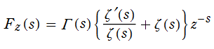 逆Mellin変換の被積分関数
