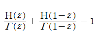 Hadamardのガンマ関数の相補公式
