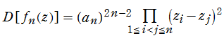 n次代数方程式の判別式