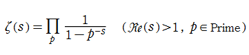 Riemannのゼータ関数（Euler積）
