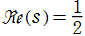 Re(s)=1/2
