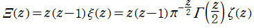 Ξ(z)の定義式