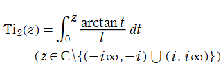 積分逆正接関数の定義(積分表示式)