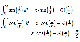逆数三角関数の積分関数の定義式