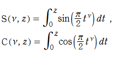 超Fresnel関数の定義式