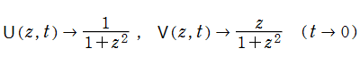 Voigt関数の極限t→0