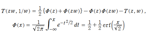 OwenのＴ関数の関数等式