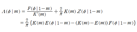 Heumanのラムダ関数の定義式