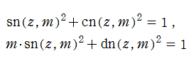 3種類のJacobi楕円関数の相互関係