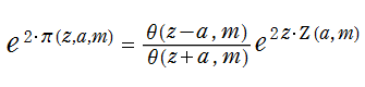 Jacobiの第3種楕円関数と楕円テータ関数との関係