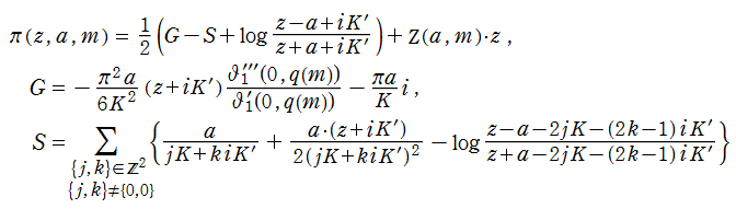 Jacobiの第3種楕円関数の級数展開式