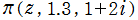 π(z, 1.3, 1+2i)
