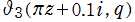 θ3(πz+0.1*i,q)