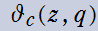 Nevilleのテータ関数の記号θc(z,q)