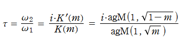 算術幾何平均と楕円関数の周期との関係