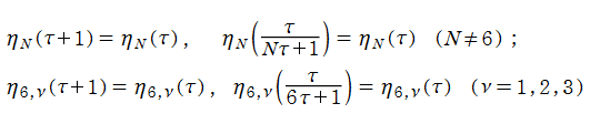 Conway-Nortonの楕円モジュラー関数の周期性･保型性
