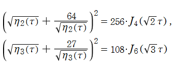 Conway-Nortonの楕円モジュラー関数：数論的保型関数との関係