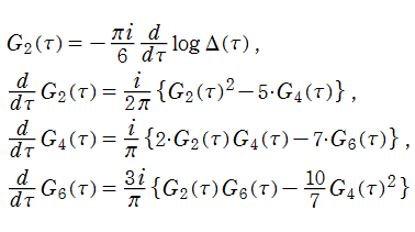 Eisenstein級数の導関数