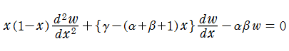 Gaussの超幾何微分方程式