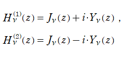 Hankel関数の定義式