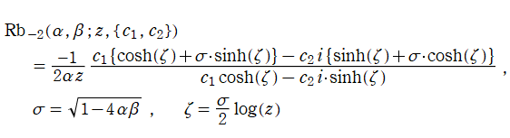 (ν=-2のときの)Riccati関数の定義