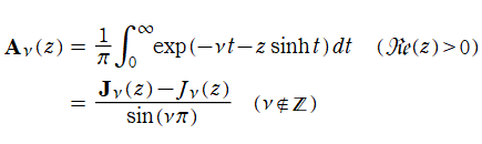 Anger-Weber同伴関数の定義式