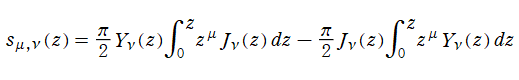Bessel関数の積分によるLommel関数の表示式
