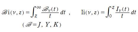積分Bessel関数(一括表記)
