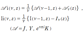 積分Bessel関数とBessel関数の積分との関係式