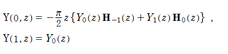 Y(ν, z)(ν=0, 1)の還元式