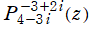 P[4-3i, -3+2i](z)