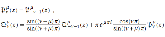 Hobson型Legendre陪関数のνに関する反転公式
