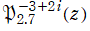 Ph[2.7, -3+2i](z)