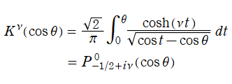 円錐関数の積分表示式
