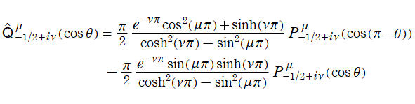 NISTの14.20で定義されている円錐関数