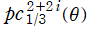 pc[1/3, 2+2i](θ)