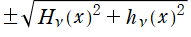±Sqrt(H[ν](x)^2＋h[ν](x)^2)