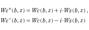 We[+](b, z), We[-](b, z)の定義