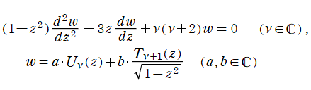 Chebyshevの微分方程式(U)
