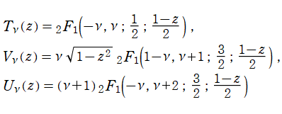 Chebyshev関数の超幾何関数表示式