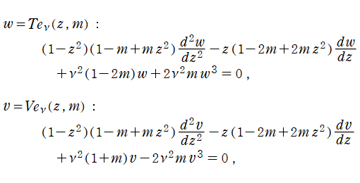楕円Chebyshev関数が満たす微分方程式