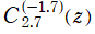 C[2.7, (-1.7)](z)