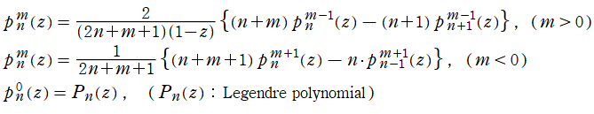 Zernike多項式の還元(漸化式による)