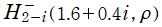 H2[2－i](1.6＋0.4i, ρ)