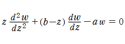合流型超幾何微分方程式